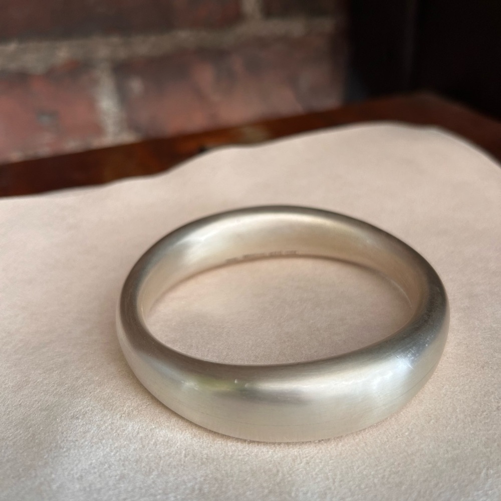 Vintage Tiffany & Co. Sculptural Sterling Silver Bangle
